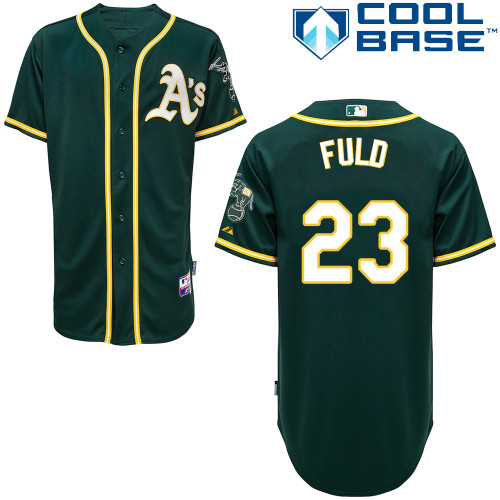 Sam Fuld #23 MLB Jersey-Oakland Athletics Men's Authentic Alternate Green Cool Base Baseball Jersey